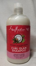 Shea Moisture Curl Glam Shampoo For Dry, Wavy, Curly Hair Sulfate-Free 13 oz