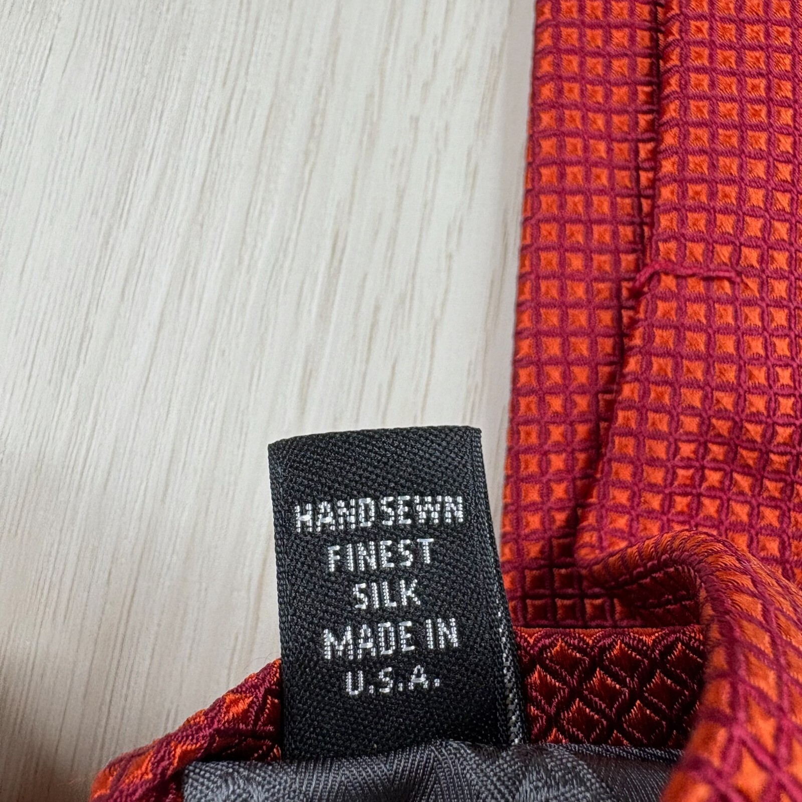 Robert Talbott Mens Red Square Printed Pointed Pu… - image 11