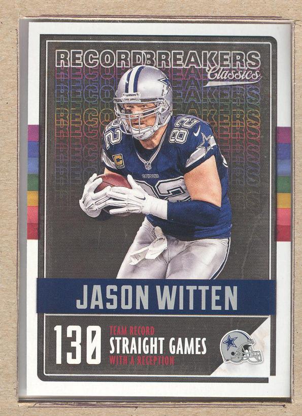 Jason Witten 7 2017 Panini Classics Record Breakers
