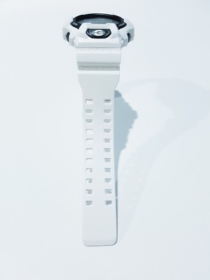 Vintage White G-shock 8900 Series Tough Solar Negative Black