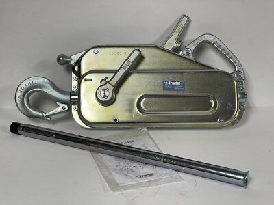 NEW TRACTEL GRIPHOIST TU-28 MANUAL CABLE HOIST 4000 LBS