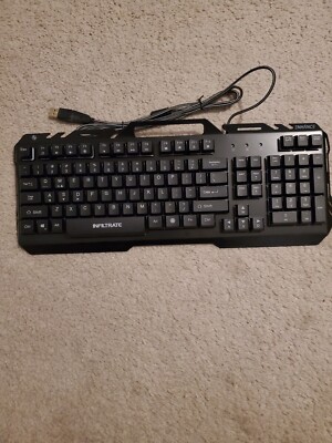 ENHANCE INFILTRATE KL1 LED GAMING KEYBOARD MULTI-COLORED BACKLIT (OPEN BOX)