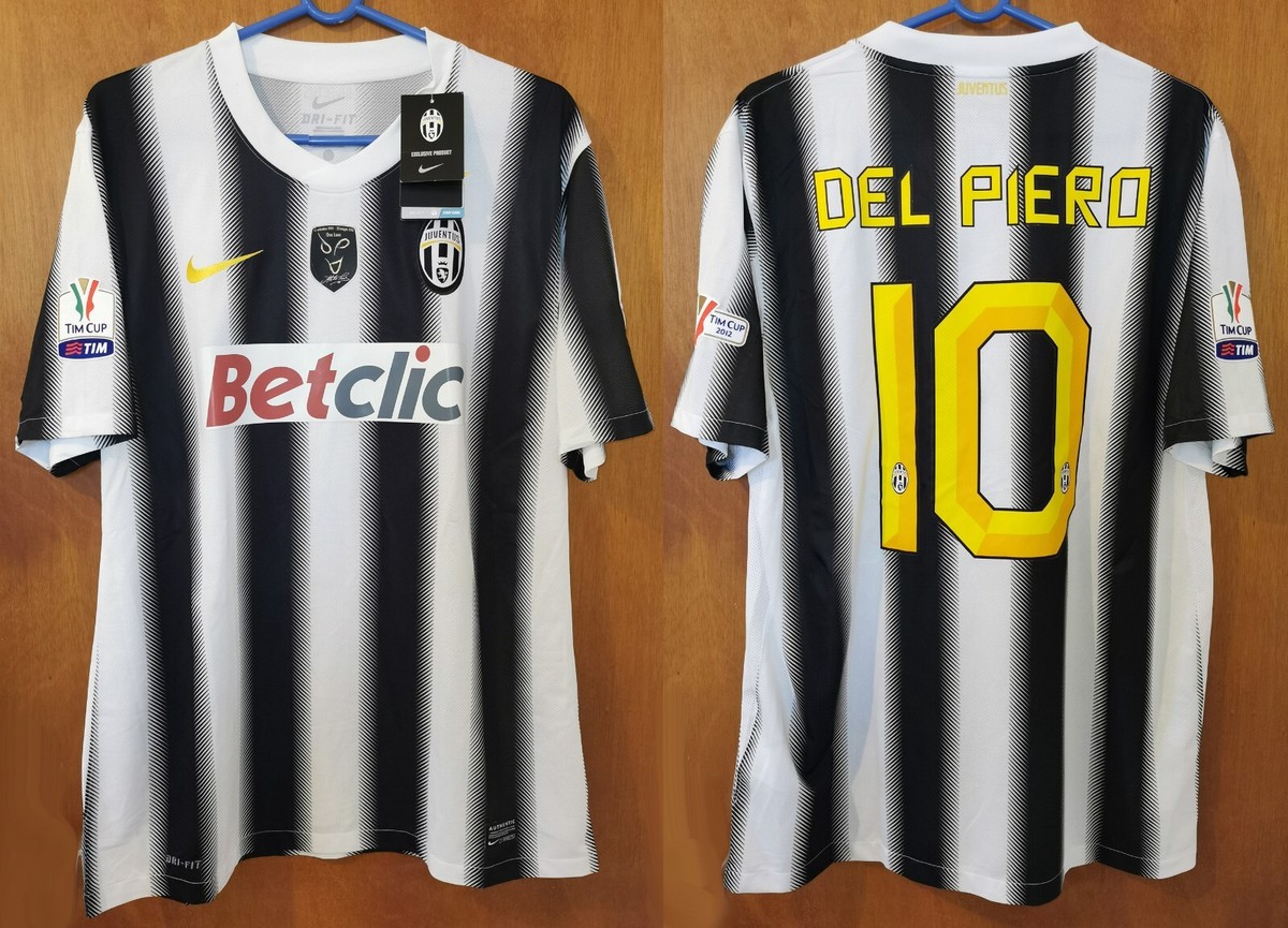 JUVENTUS jersey FAREWELL MATCH 2011/12 #10 DEL PIERO Calcio