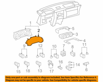 83852-35G20 Toyota Glass, combination meter 8385235G20, New 