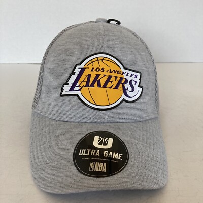 NBA Los Angeles Lakers Ultra Game Grey Heather Flexfit Hat One