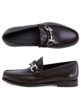 SALVATORE FERRAGAMO meN's LOAFERS mason shoes 男鞋 皮便鞋 обувь мокасины 100%AUT.ci8u