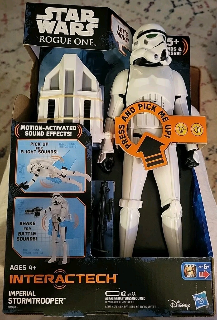 Star Wars Interactech Imperial Stormtrooper Sound Effects Motion Activated NEW!