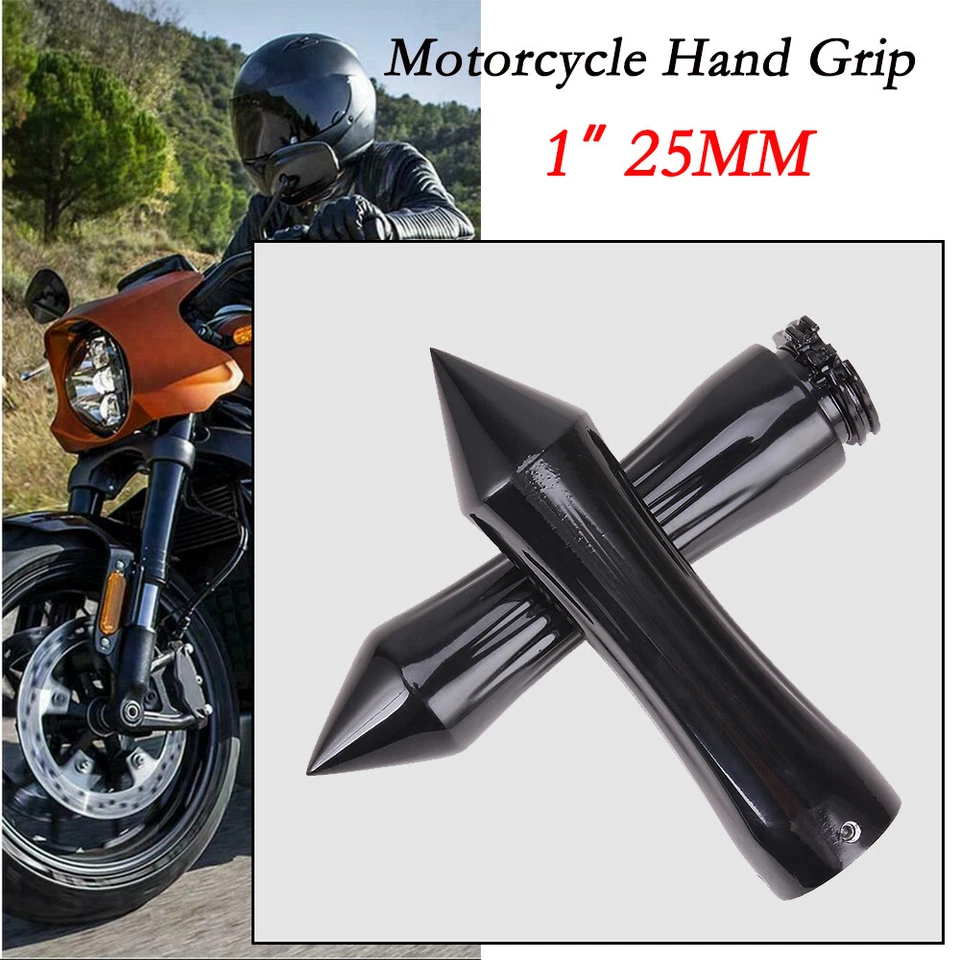 Рукоятки 1 дюйм Spike для мотоциклетного руля Harley Chopper Bobber Softail Dyna - Изображение 2 из 4