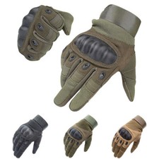 MENS BLACK MILITARY COMBAT TACTICAL GLOVES HARD KNUCKLE ARMY POLICE AIRSOFT UK