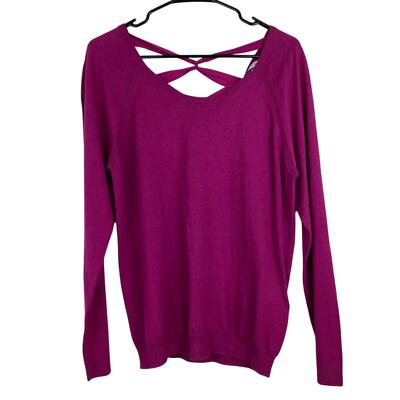 NWT Sandro Silk Blend Light Weight Pink Sweater W/ Criss Cross US 8