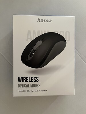 Hama AMW-200 optische Funk Maus kabellos Wireless 10m 1600 DPI inkl. 2 Batterien