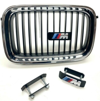 BMW M3 E30, E36, E46, M5, M6 front grill emblem with Mount bracket 51148058881