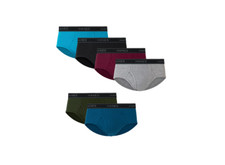 Underwear Briefs Pack, Mid-Rise Cotton Moisture-Wicking Underwear Briefs, 6-Pack