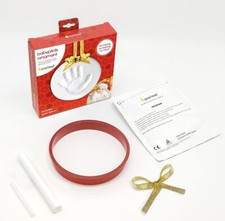 2 Set Hand and Footprint Ornament Kit with Gold Ribbon