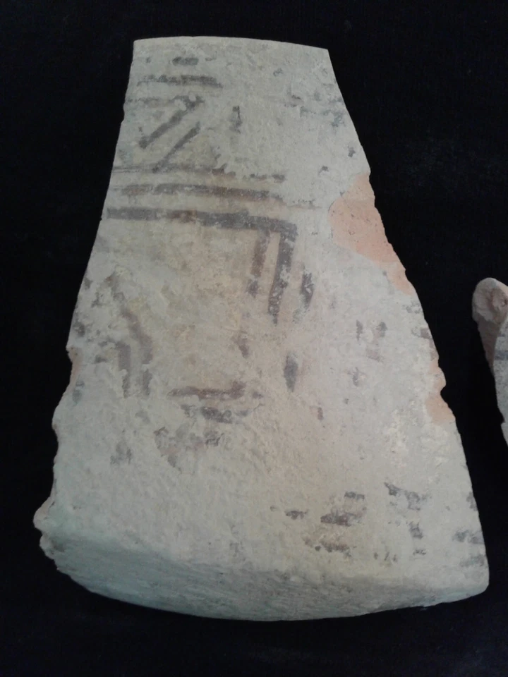 Teracota antiga 2 fragmentos Vale do Indo 2000 aC #JB105 - Imagem 2 de 4