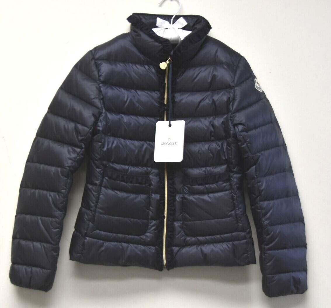 MONCLER kids ネイビージャケット　レディース　152cm $995 New Moncler Child Girl Temple Jacket Puffer DOWN Navy Blue