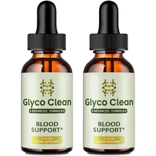 GlycoClean Blood Drops - Glyco Clean Drops for Healthy Blood Supplement (2 Pack)