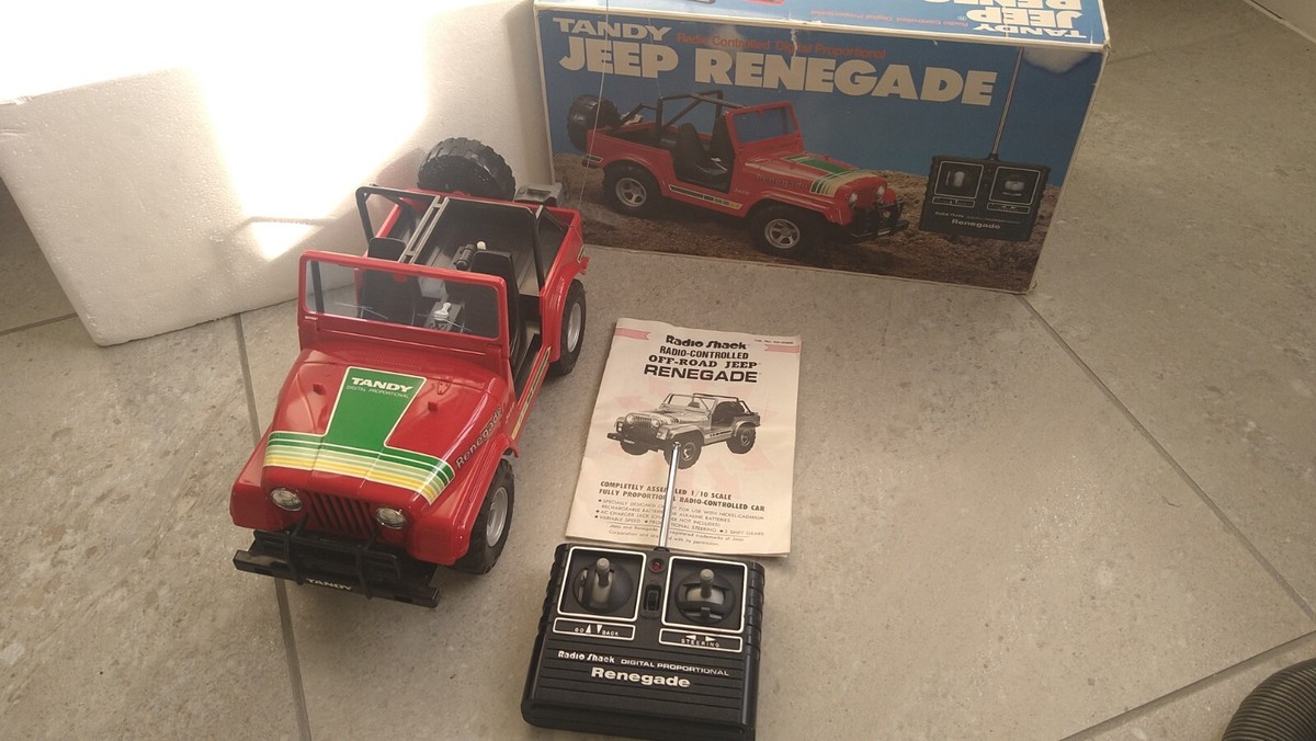 Vintage Rare Tandy Radio Shack Jeep Renegade 1984 Radio Controlled Red  60-3089