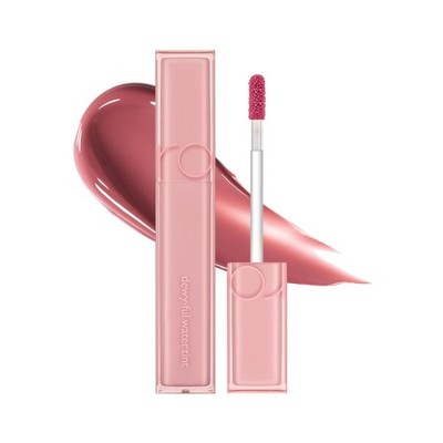 K Beauty Lip Tint Water Gloss - rom&nd Dewy Full 13 Custard Mauve