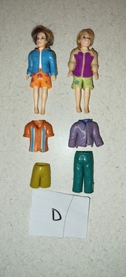 Polly Pocket Boy LOT, 2- Dolls + Clothing LOT D