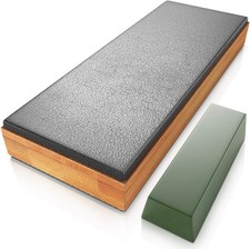 Premium Leather Strop for Knife Sharpening with Polishing Compound - Sharpening