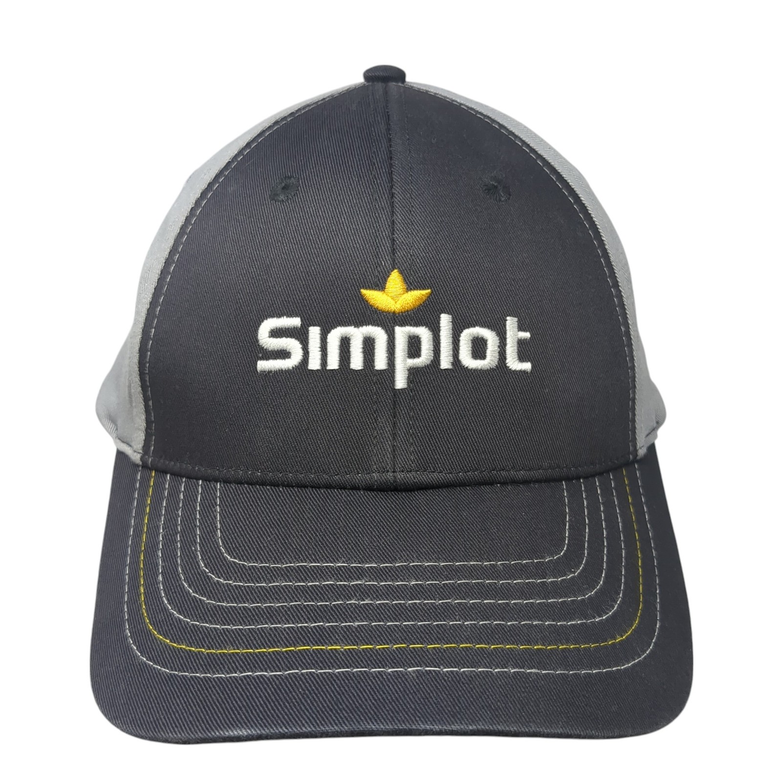Simplot Strapback Baseball Cap Gray One Size Adju… - image 1