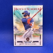 2025 Panini Boys of Summer - Jett Williams, Jett Williams #76 Red /175 (RC)
