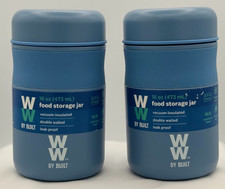 2 Weight Watchers 16 OZ Food Storage Jars - New 7 Hours Cold - 5 Hours Hot