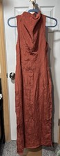 Pretty Little Things Size 0 Women's Dress  Burnt Orange Maxi Halter
