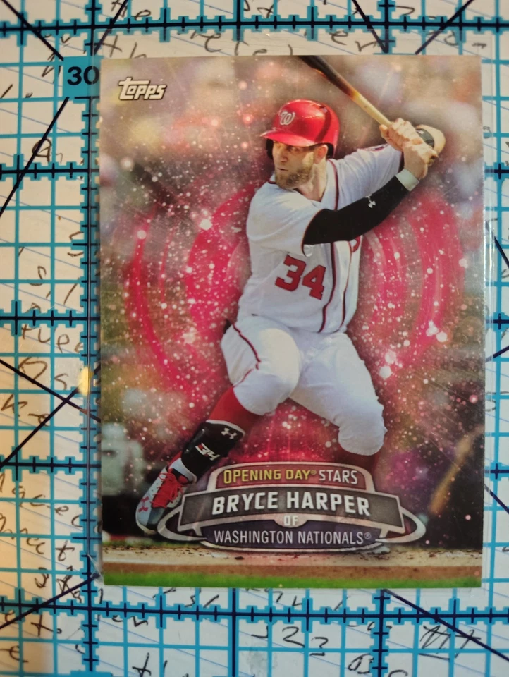 2017 Topps Opening Day - Opening Day Stars Bryce Harper #ODS-9 - Image 2 of 4