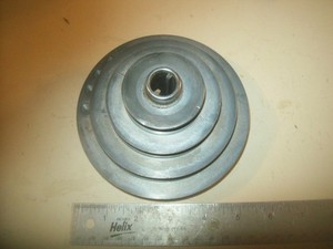 4 Step Drive Pulley Assembly From Rockwell Delta Drill Press Serial #AK 2189