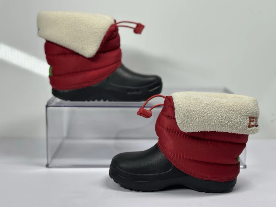 Vintage Elmo Sesame Street Toddler Snow Booties Size 8 -Fleece Lined Winter RARE - Image 2 of 4