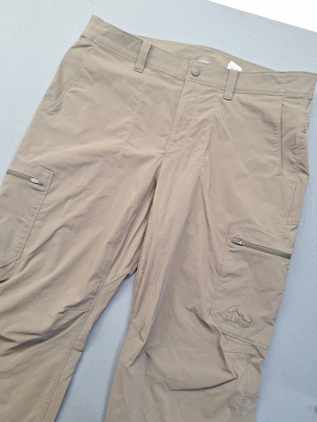 L.L. Bean Size 36x29 Water Resistant Cresta Brown Hiking Pants Outdoor Hiking