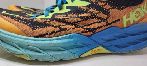 Taglia 12 - Hoka One One Speedgoat 5 blu corallo enotera enotera usato indossato - Foto 3 di 23