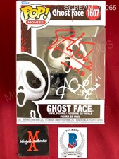 Anna Camp Ethan Embry dual signed Funko Pop #1607 Scream 7 Ghost Face Beckett