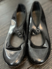 Girls Black Tap Shoes size 13.5