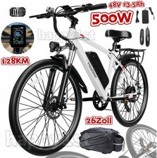 26 Zoll Elektrofahrrad 48V 13.5Ah E-Mountainbike City e-Bike 128KM Damen/Herren