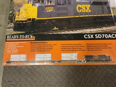 MTH RailKing 30-4213-1 SD70ACE CSX Diesel O Gauge Train Set | eBay