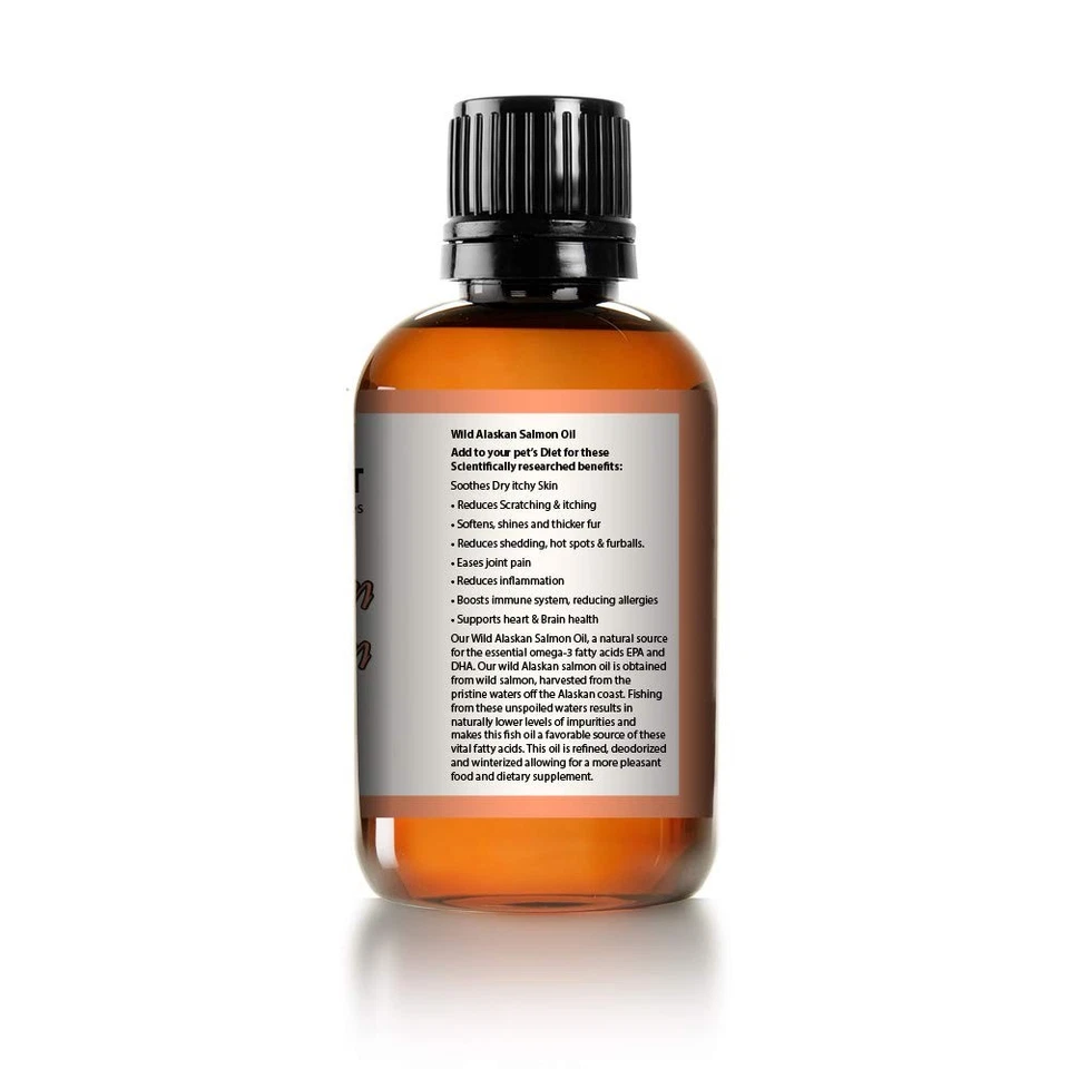 Pure Wild Alaskan Salmon Oil for Dogs & Cats - Supports Joint Function, Immun... - Imagem 3 de 3