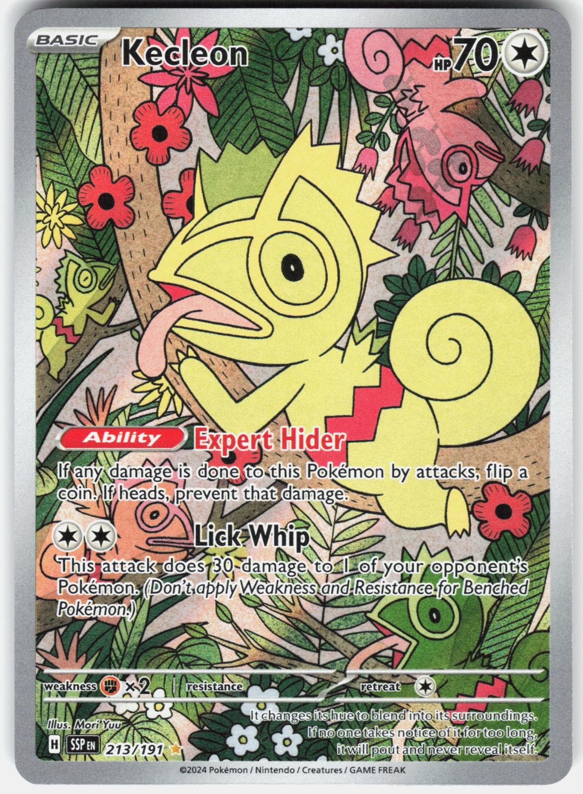 Pokemon Kecleon 213/191 Illustration Rare Surging Sparks Pokemon Near Mint