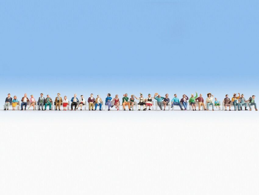 Sitting People (30) Mega Economy HO/OO Figure Set Noch 16045