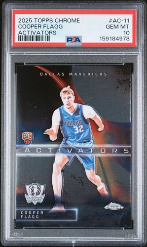 2025 Topps Chrome Cooper Flagg Base (PSA 10)