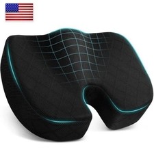 Memory Foam Seat Cushion Office Chair Car Seat Pad Coccyx Tailbone Pain Relief
