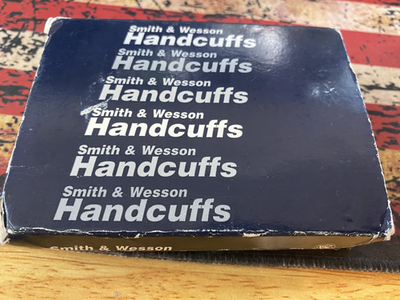 Vintage Smith & Wesson Handcuffs Model 100 Nickel (Price fix at