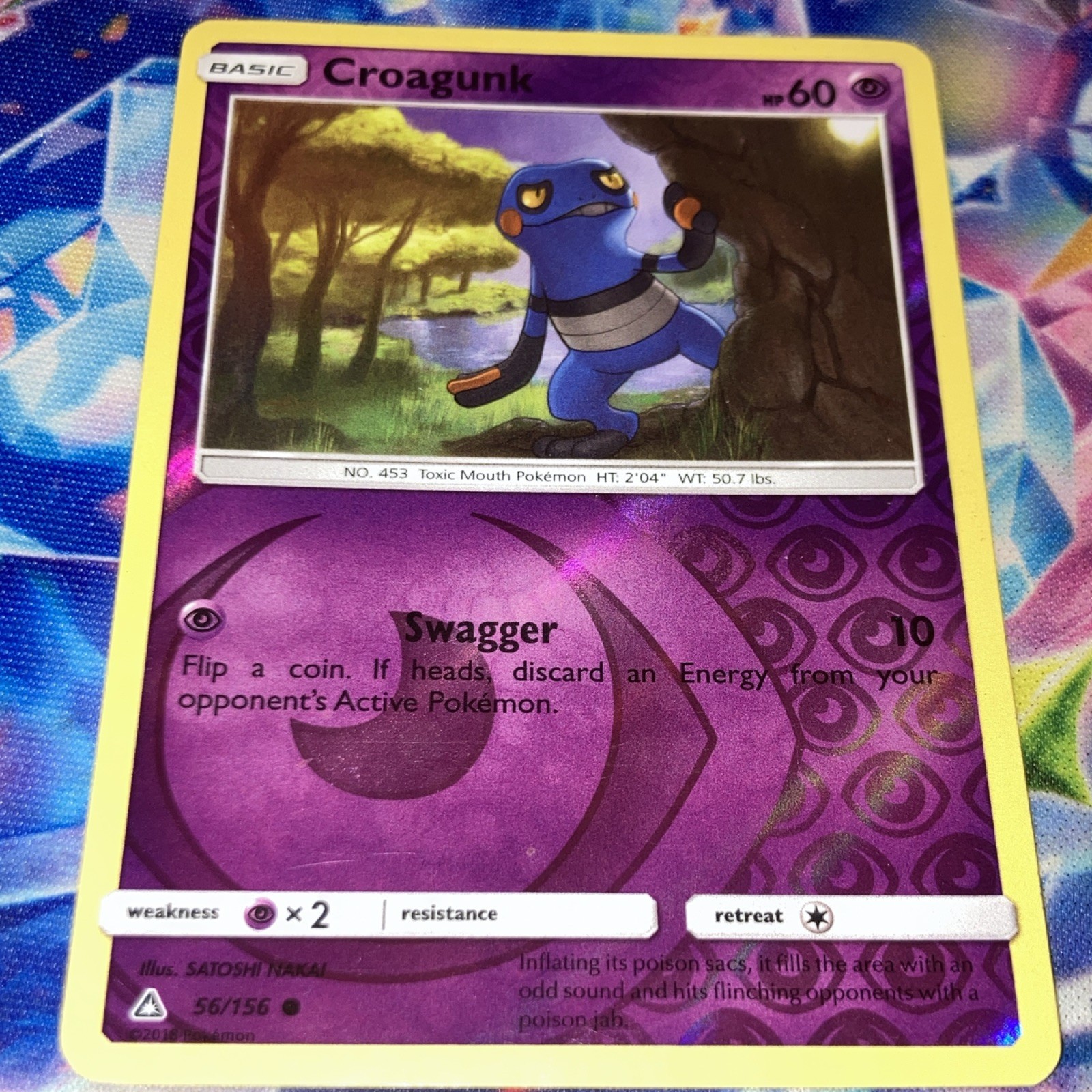 Pokemon TCG Croagunk 56/156 XY Reverse Holo Common English HP