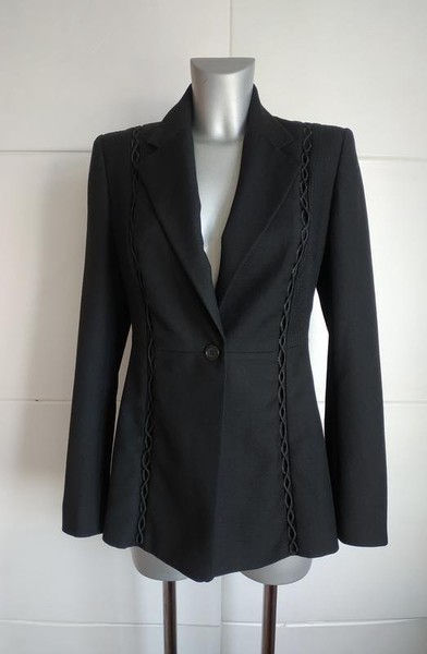 Women Karen Millen Blazer Black 40 / L / 48 #9S6P