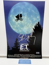 Steven Spielberg Signed E.T. The Extra-Terrestrial 11x17 Movie Poster AD COA