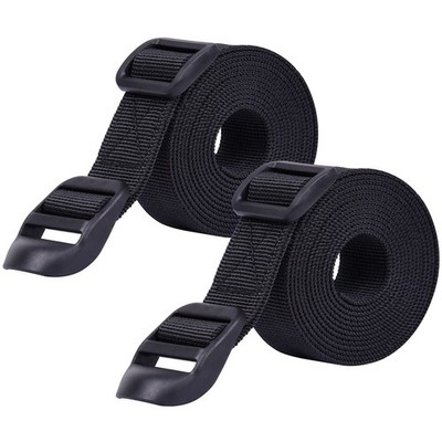 Wisdompro Schlafsackgurt, 2er Pack Heavy Duty Utility 48 Zoll, schwarz 