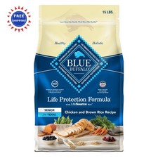 Blue Buffalo Life Protection Formula Senior Dry Dog Food 15 Pound Pack Supports 4.67 per pound