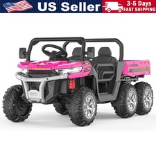 24V 2 Seater Ride on Car Electric Kids Dump Truck 4WD Off-road With Remote